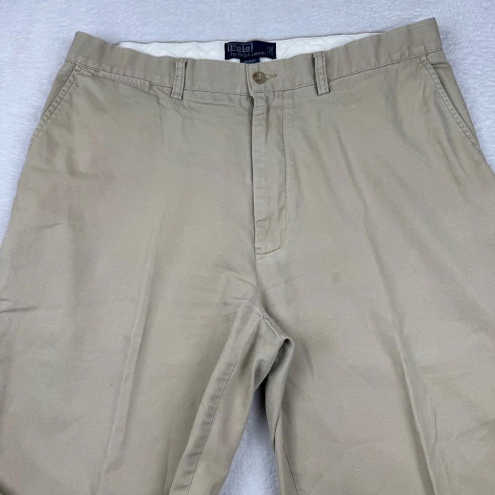 Polo Ralph Lauren Prospect Pant Mens 36x30 Tan Khaki Cotton Straight Chinos